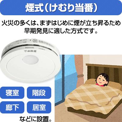 Panasonic（パナソニック） 薄型火災警報器 ねつ当番 SHK481551 ▽住宅
