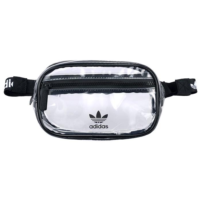 adidas clear fanny pack white