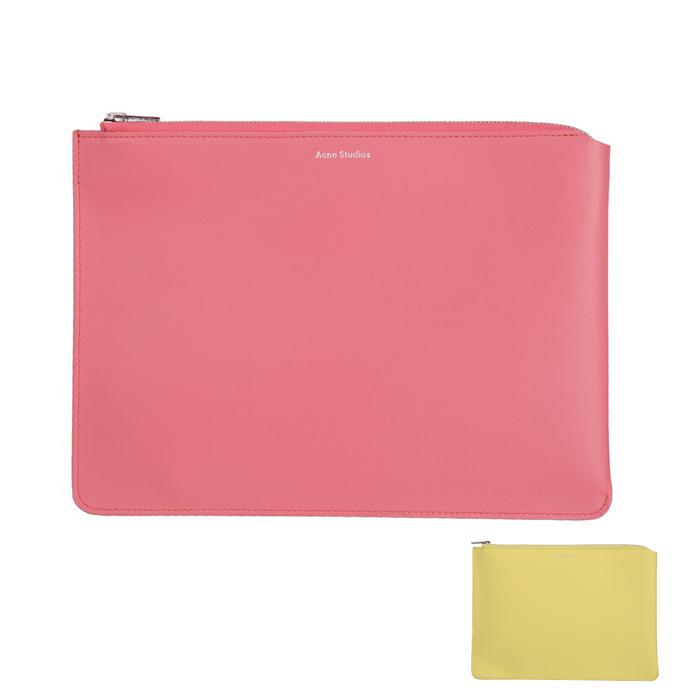 ◆Acne Studios アクネ ストゥディオズ Malachite S L CG0018 レディース ポーチ クラッチバック 小物入れ ファスナー ロゴ ワンポイント パステル モード_3
