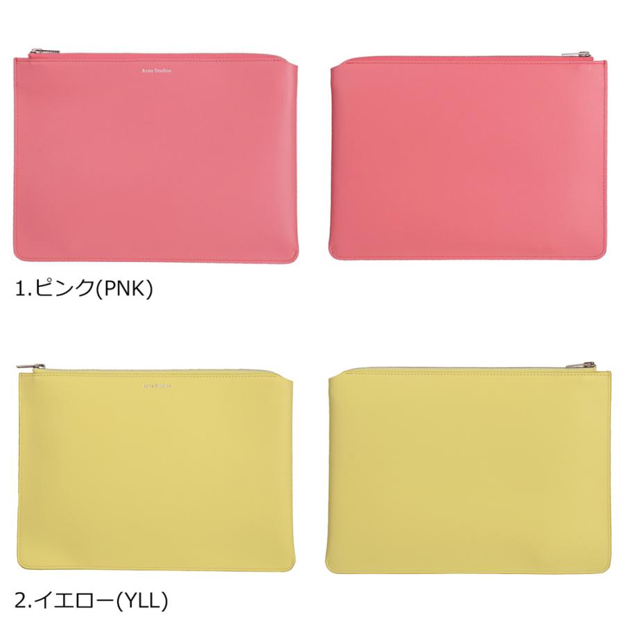◆Acne Studios アクネ ストゥディオズ Malachite S L CG0018 レディース ポーチ クラッチバック 小物入れ ファスナー ロゴ ワンポイント パステル モード_4