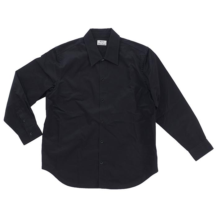 Acne Studios アクネ ストゥディオズ Houston New Lt Co Tw BB0046 メンズ ジャケット アウター 羽織 ボタン 長袖 ブラック 黒 レギュラーカラー シンプル 無