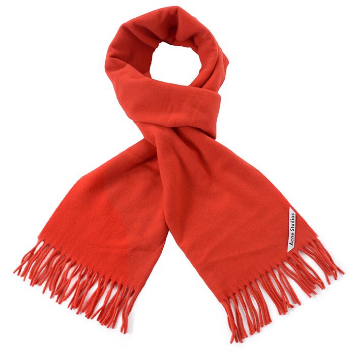 Acne Studios アクネ ストゥディオズ Red Canada Narrow Scarf メンズ レディース マフラー スカーフ レッド 赤 無地 ロゴ ウール ユニセックス 男女 As0040 リパブリック 通販 Yahoo ショッピング