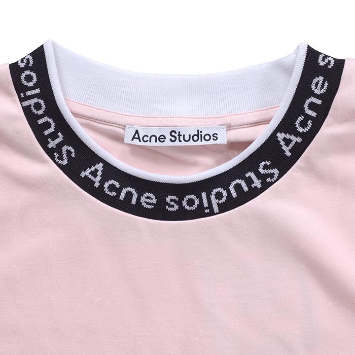 Acne Studios アクネ ストゥディオズ Extor logo Rib BL0221 PINK Tシャツ 半袖 as0057｜republic｜03