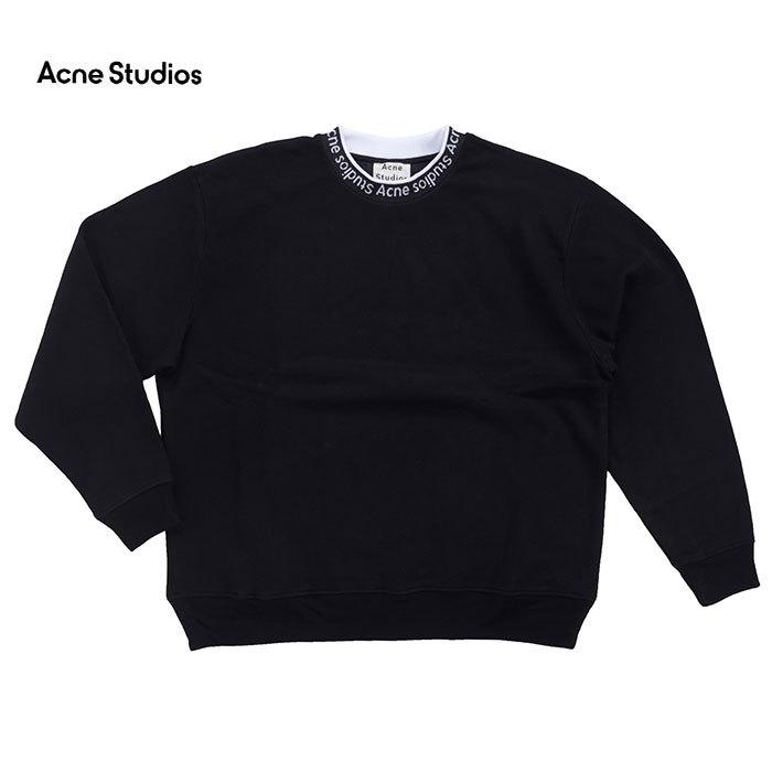 Acne Studios アクネ ストゥディオズ FULTON LOGO RIB CREW SWEAT BI0048 フルトン ロゴ リブ クルー スウェット as0090
