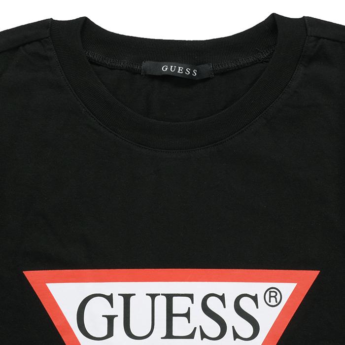 【アウトレット】【タグ無し】GUESS ゲス Tシャツ MJ2K9405K BLK ブラック 黒 メンズ トップス 半袖 クルーネック ロゴ プリント レッド 赤 ホワイト nn0690｜republic｜03