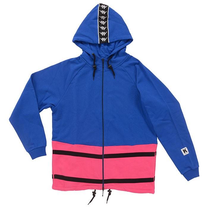 【2色】カッパ コントロール メンズ フーディ パーカー ジャケット ストライプ ブラック ブルー Kappa Kontroll Hoody Jacket 303YMC0 904 / 900(otr2358) 1.ブラック Kappa（カッパ） ◇カッパ コントロール メンズ フーディ パーカー