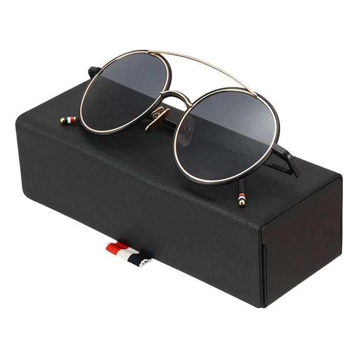 トムブラウン サングラス 眼鏡 ブラック メンズ レディース THOM BROWNE TB-108 TB-108-A-T-BLK-GLD-50 (otr2617) 【並行輸入品】