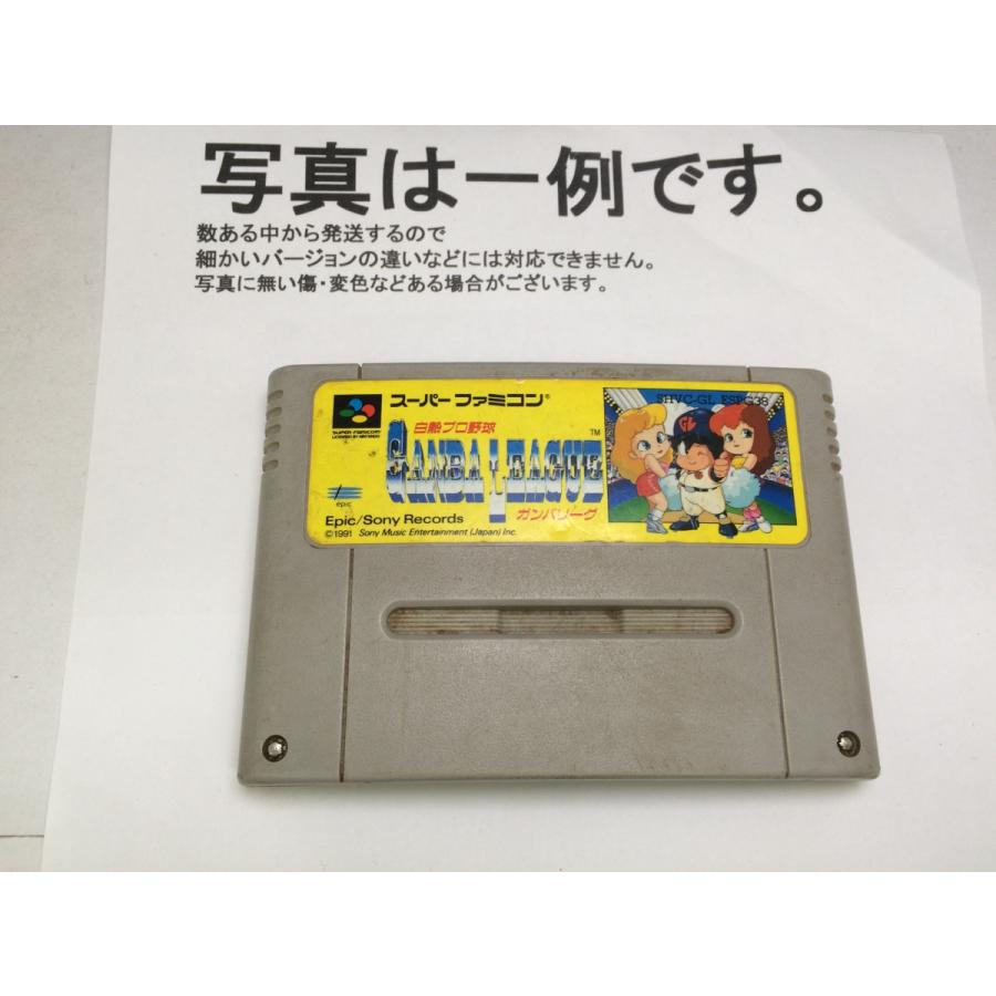 ガンバリーグ　スーパーファミコンソフト 中古C☆白熱プロ野球ガンバリーグ☆スーパーファミコンソフト : レトロ
