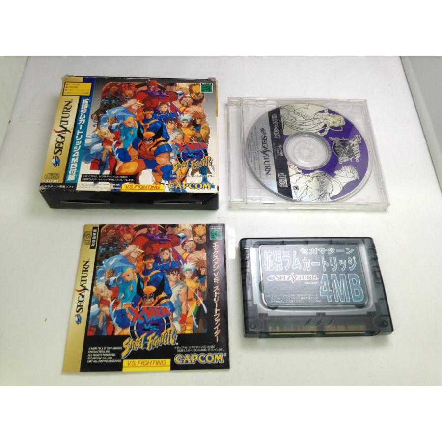 X-MEN VS. STREET FIGHTER 拡張ラムカートリッジ4MB Buy SEGA Saturn X-Men vs Street Fighter with 4MB RAM Cart Import