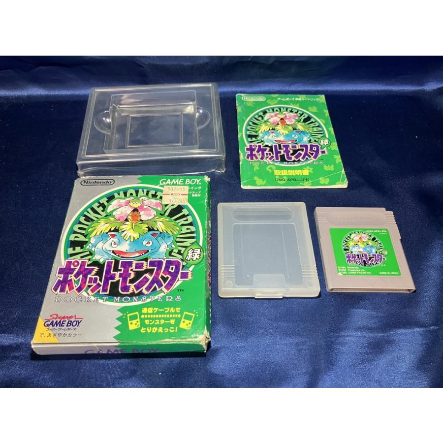 ポケットモンスター 緑 ゲームボーイソフト タウンマップ付き 完品 中古B☆ポケットモンスター 緑 マップ欠品☆ゲームボーイソフト