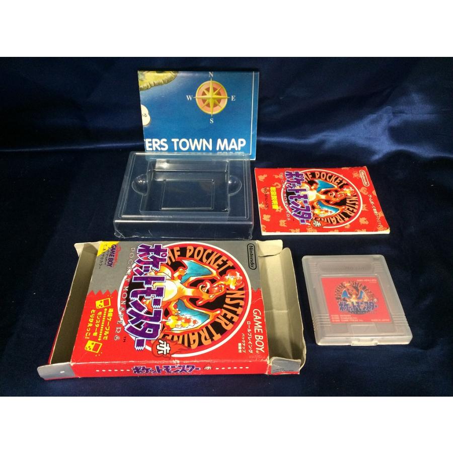 中古AB☆ポケットモンスター赤 マップ同梱☆ゲームボーイソフト
