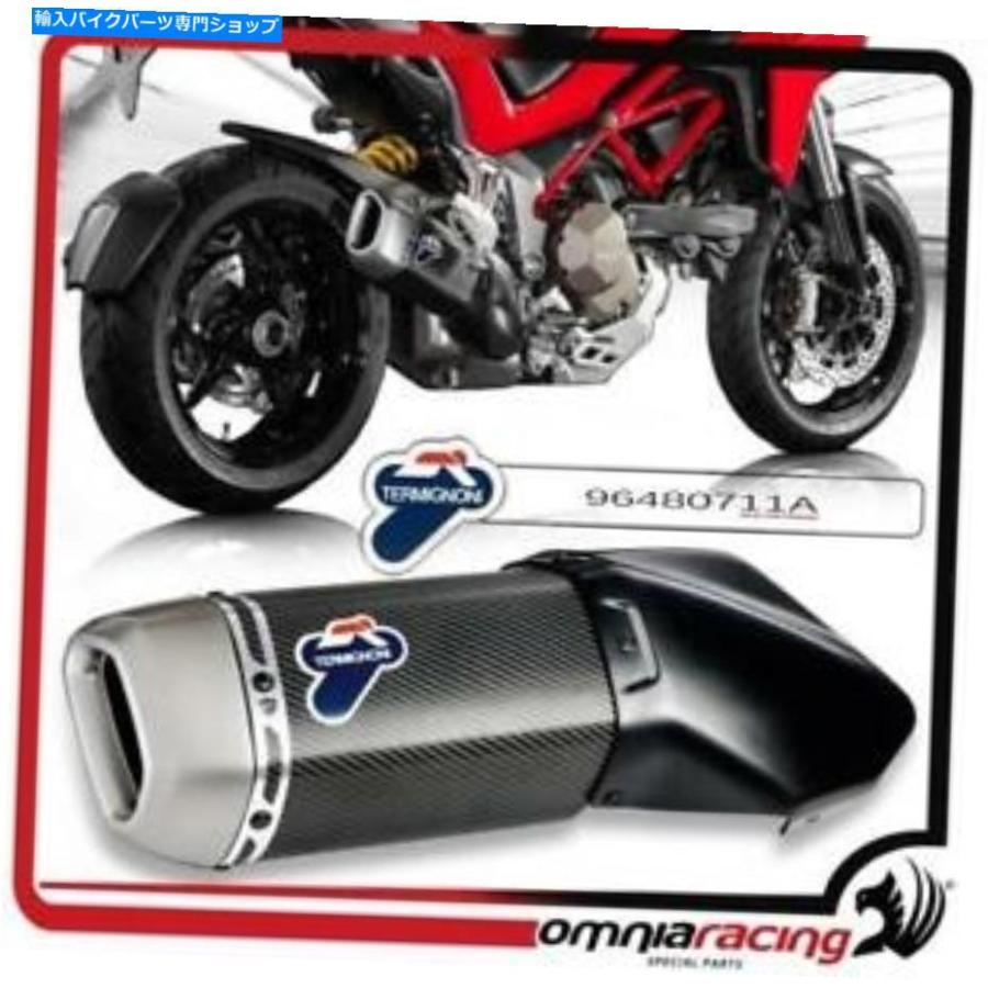 サイレンサー Termignoni D150スリッポ承認排気システムCarbo Ducati Multistrada 1200 15\u003e Termignoni D150 Slipon Approved Exhaust System Carbo D