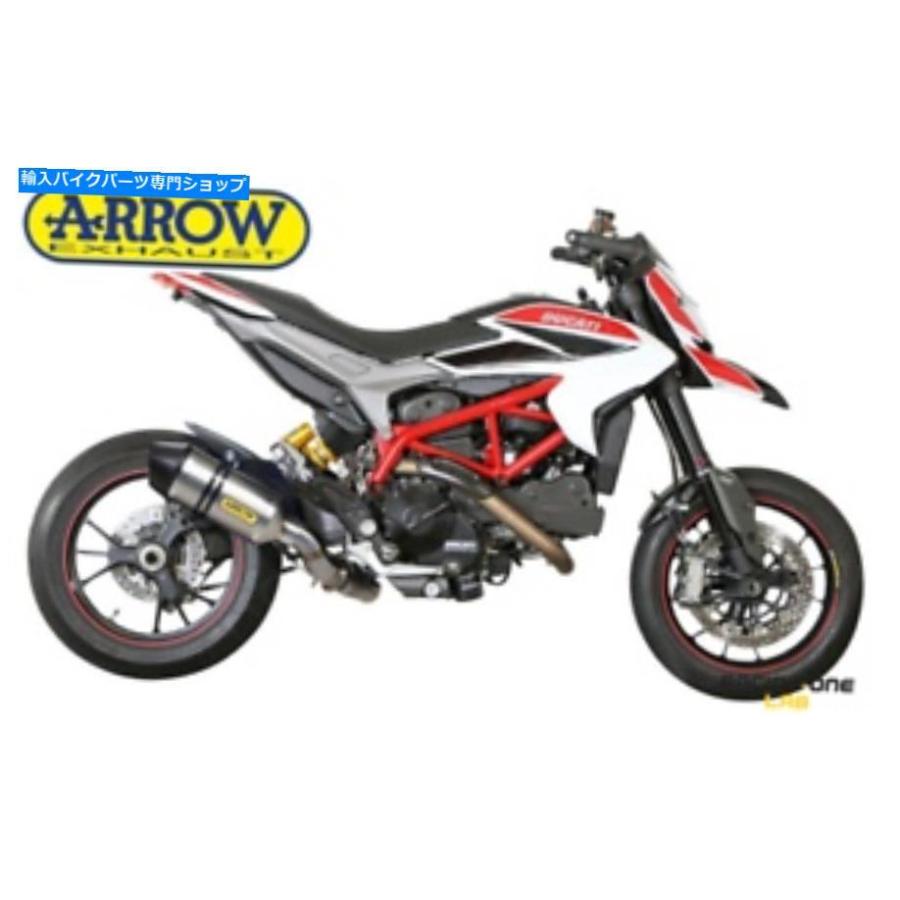 サイレンサー 排気ガスマフラーサイレンサーarrowレーステックチタンDucati Hypermotard 821 939 EXHAUST MUFFLER SILENCER ARROW RACE-TECH TITANIUM DUC スリップオンマフラー-車、バイク、自転車-マフラー