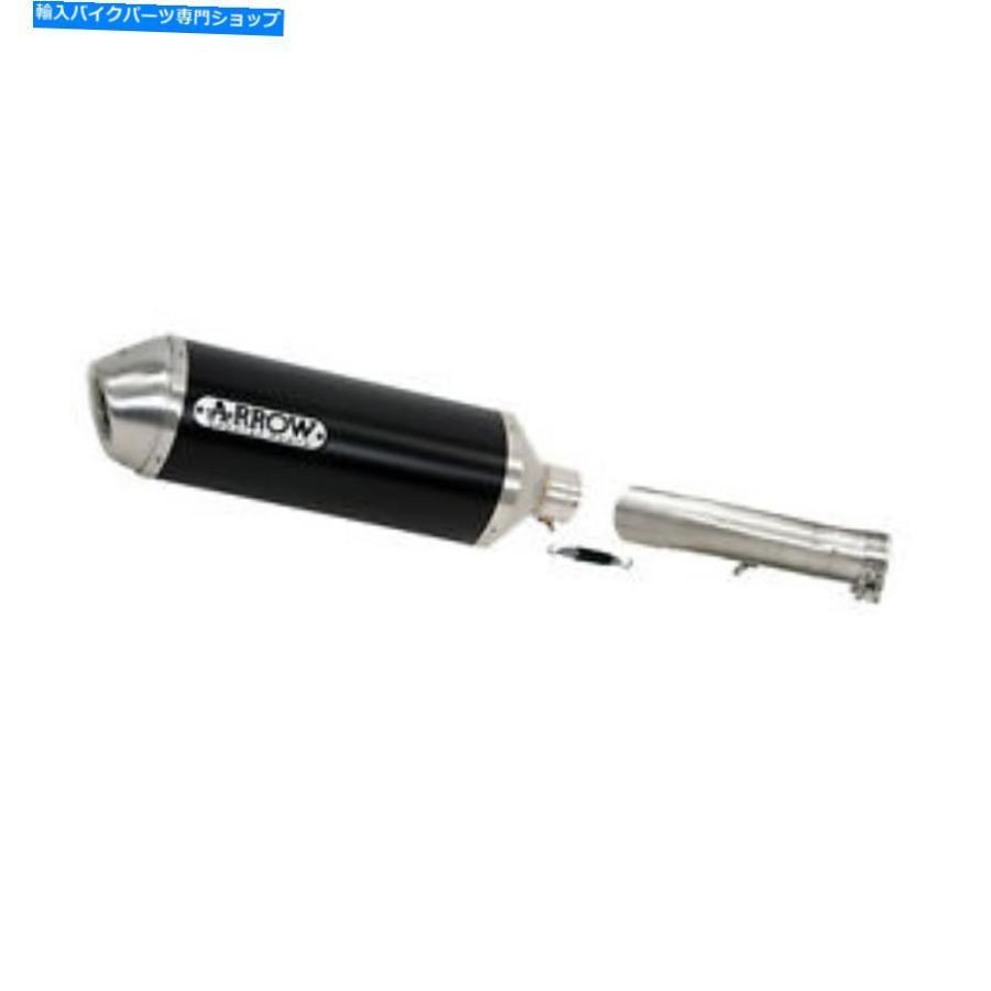 サイレンサー ホンダCB 1300 2004-2012スリップオン矢印レーステックブラックアルミニウムイオックスエンド HONDA CB 1300 2004-2012 SLIP-ON ARROW R 車、バイク、自転車-マフラー-バイク