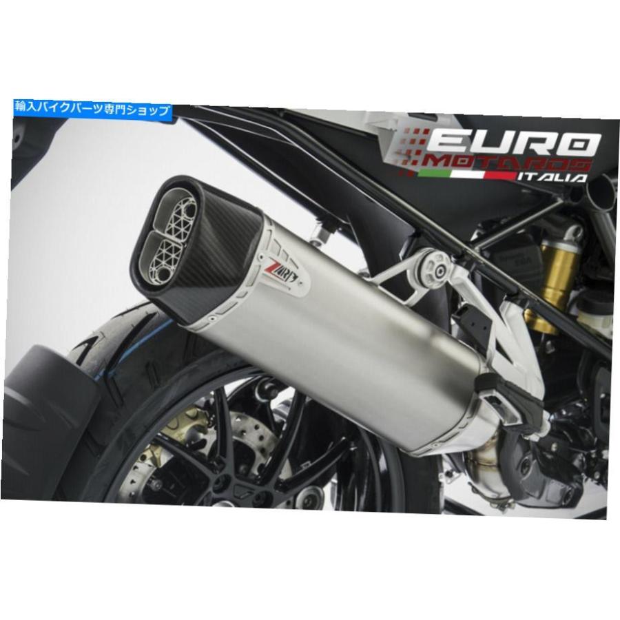 サイレンサー カーボンキャップ＆ヒートシールドが付いているBMW R1250GS 2019 ZARD排気スリップロンINOXサイレンサー BMW R1250GS 2019 Zard Exhaust