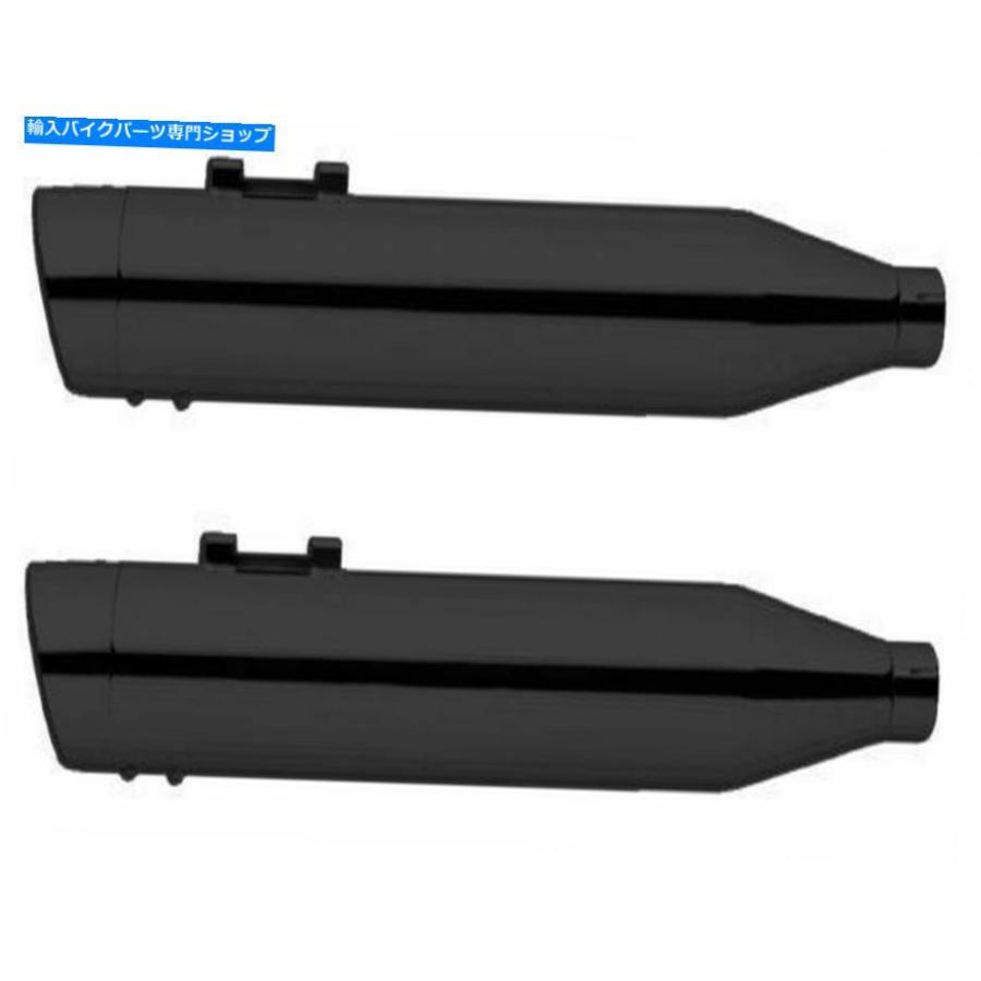 サイレンサー フリーダム4 \"インドスプリングフィールドのためのスリップオンマフラー2016-2020黒/黒 Freedom 4\"" Slip-On Muffler For Indian Springf"