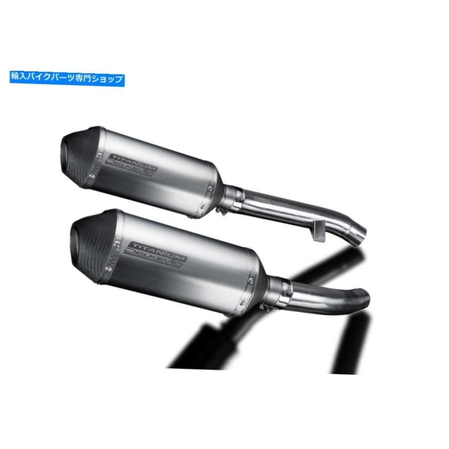 サイレンサー ヤマハFJR1300排気口10 \"ブラッシュチタンXOVEL MUFFLER 01-05 Yamaha FJR1300 Delkevic Slip On Exhaust 10” Brushed Titanium XOval"