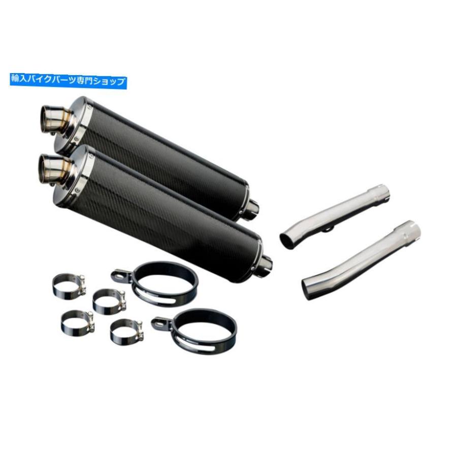 サイレンサー ホンダCBR1100XX Blackbird Delkevic DL10 14 \"カーボンラウンドマフラーエキゾーム96-09 Honda CBR1100XX Blackbird Delkevic DL10 14\"の画像