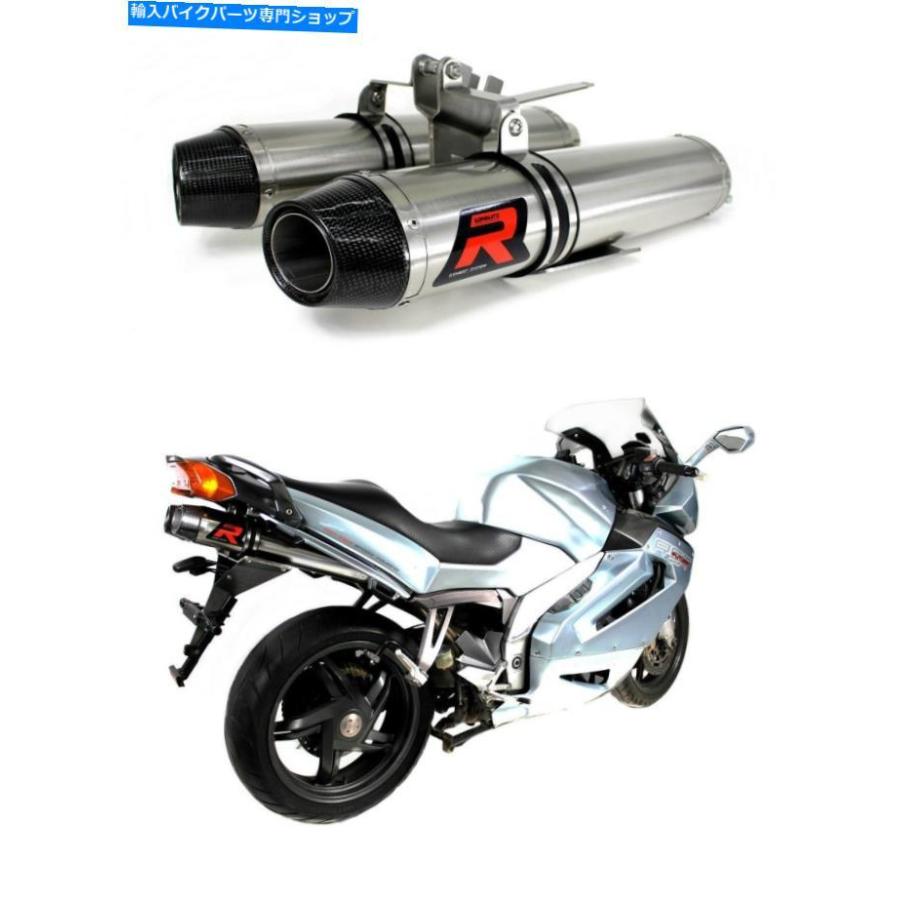 サイレンサー 排気ガスサイレンサーマフラードミネーターHP3 Aprilia RST 1000 Futura 01-04 + DB殺害者 Exhaust silencer muffler DOMINATOR HP3 APRILIA バイク-スリップオンマフラー-マフラー
