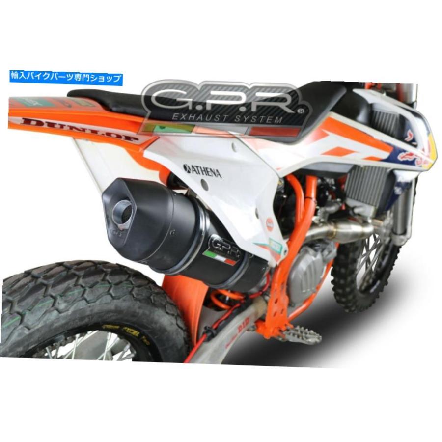 サイレンサー KTM SXF 450 2016-2018 FURORE Nero Silencer Newが付いているGPRエキゾーストシステム KTM SXF 450 2016-2018 GPR Exhaust Full System マフラー-車、バイク、自転車