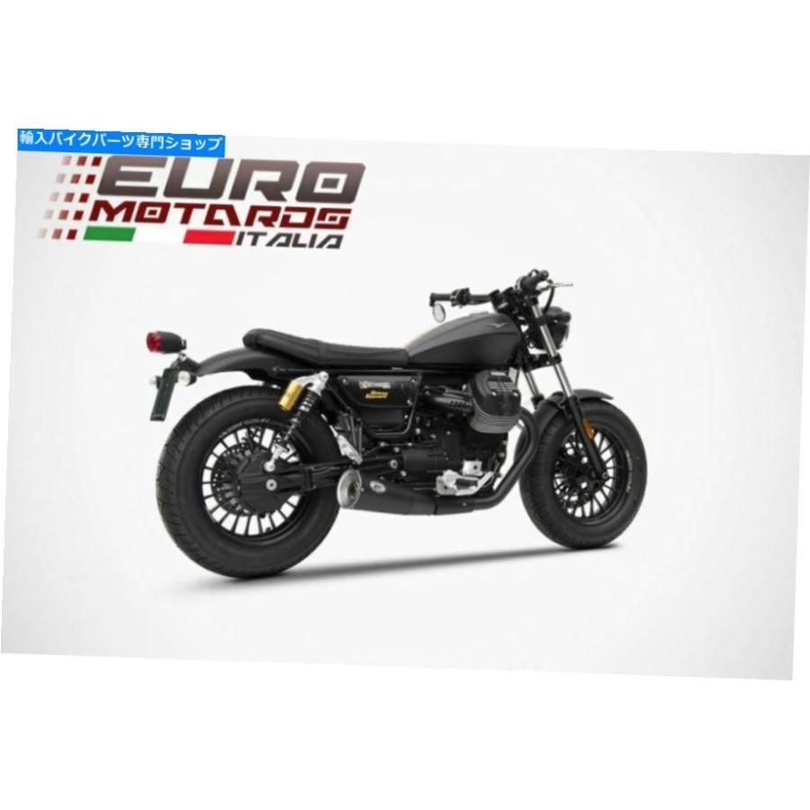 サイレンサー Moto Guzzi V9 Bobber / Roamer 16-19 Zard排気デュアルビッグスリッターブラックロード合法 Moto Guzzi V9 Bobber/Roamer 16-19 Zard E_1
