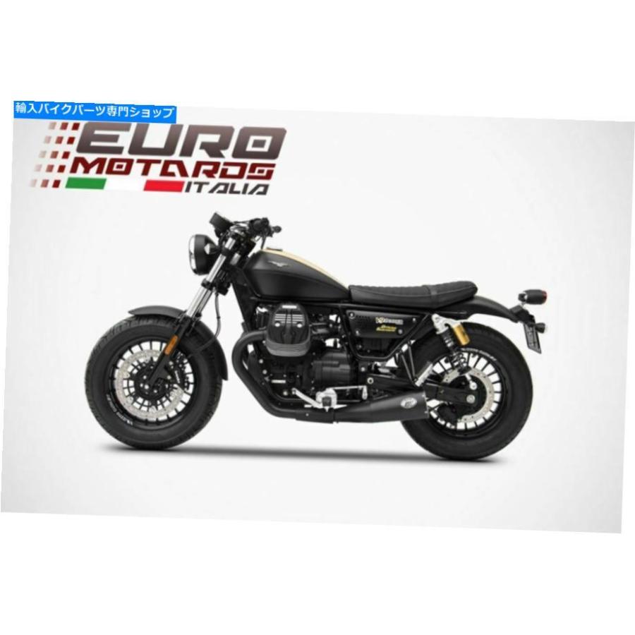 サイレンサー Moto Guzzi V9 Bobber / Roamer 16-19 Zard排気デュアルビッグスリッターブラックロード合法 Moto Guzzi V9 Bobber/Roamer 16-19 Zard E_2