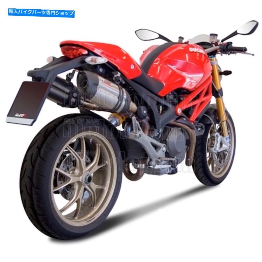 サイレンサー MIVV 2排気ホームカット・スノーカーボンキャップDUCATI MONSTER 795 2012 12 MIVV 2 EXHAUST HOMKAT SUONO CARBON CAP DUCATI MONSTER