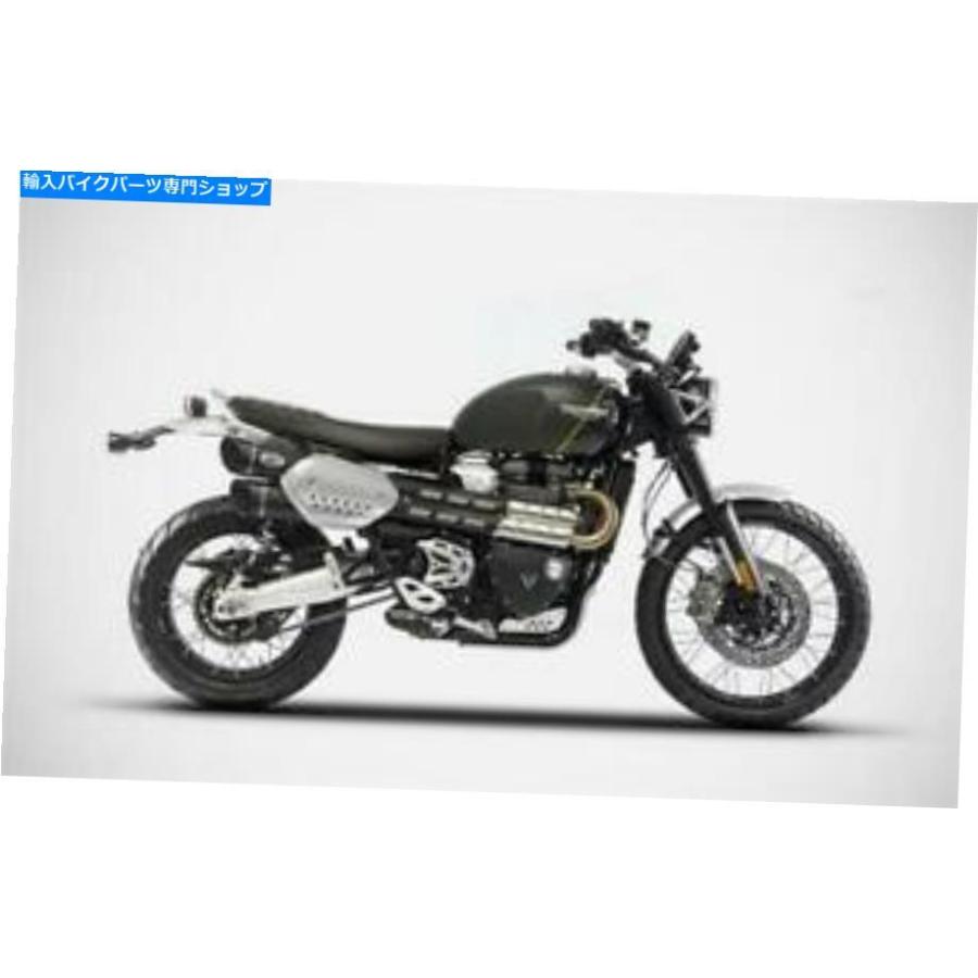 サイレンサー 黒の勝利スクランブラのZard排気スリップ1200 2019 Zard