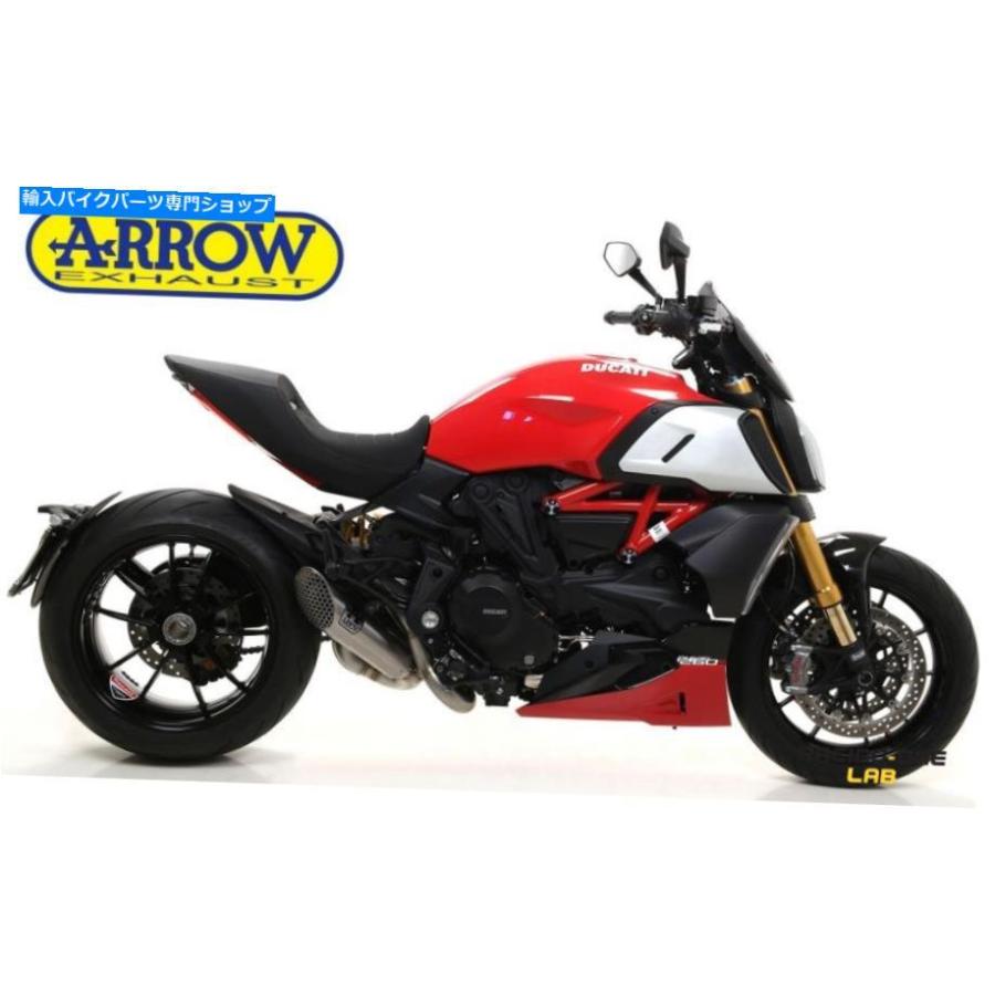 サイレンサー Ducati Diavel 1260 19\u003e 20のための排気マフラーサイレンサーの矢印鋼鉄RC EXHAUST MUFFLER SILENCER ARROW STEEL RC FOR DUCATI DIAVEL