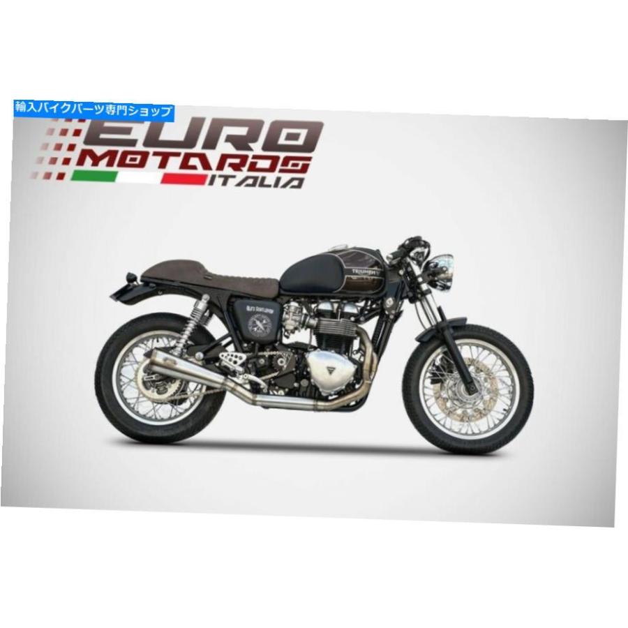 サイレンサー 双方向のキャブレスモデルZard排気不良児のフルシステム-3.5kg For Triumph Thruxton Carbureted Model Zard Exhaust Bad Child Full Sy_1