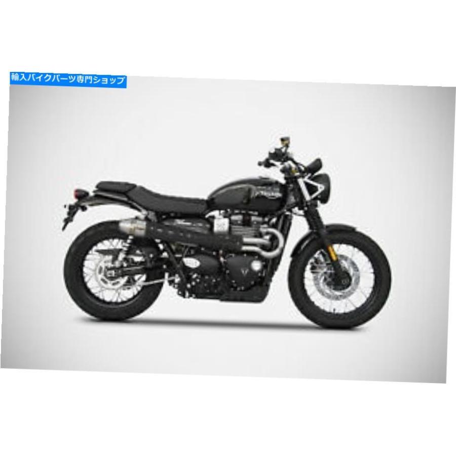 サイレンサー Triumph Street Scrambler Zard排気フルシステムコニカルサイレンサーブラックHSIEWEIND Triumph Street Scrambler Zard Exhaust Full S