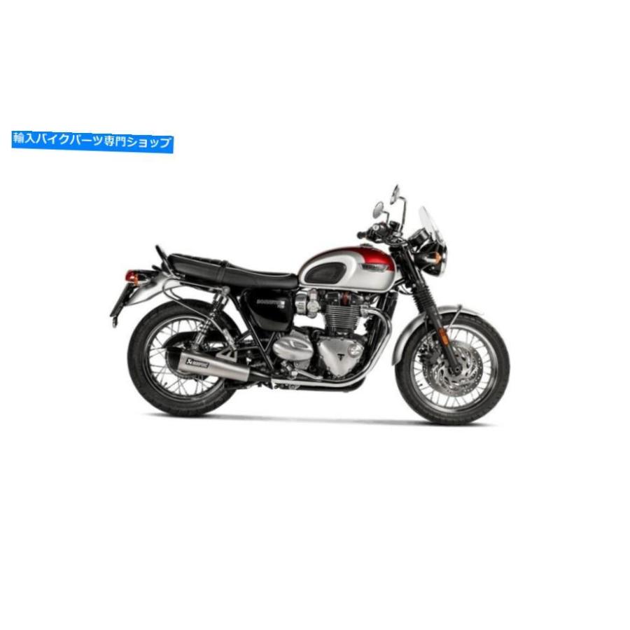 サイレンサー Akrapovicスリップオンマフラーチタニウム排気勝利TRIUMPHボンネビルT100 T120 16-20 Akrapovic Slip-On Muffler Titanium Exhaust Triu_2