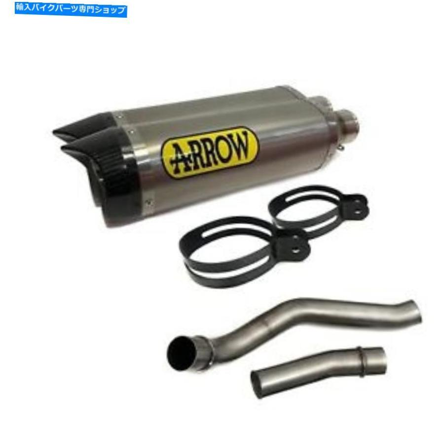 サイレンサー 短い川崎Z1000 2007 - 2009 07 - 09の矢印チタンカーボンキャップ排気スリップ ARROW titanium carbon Cap exhaust slip on SHORT Kawas