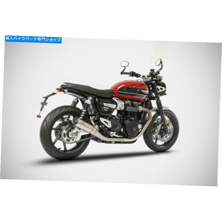 サイレンサー 勝利スピードツイン2018-2019 Zard排気デュアルスリッポンサイレンサーカーボンキャップ新品 Triumph Speed Twin 2018-2019 Zard Exhaus_2