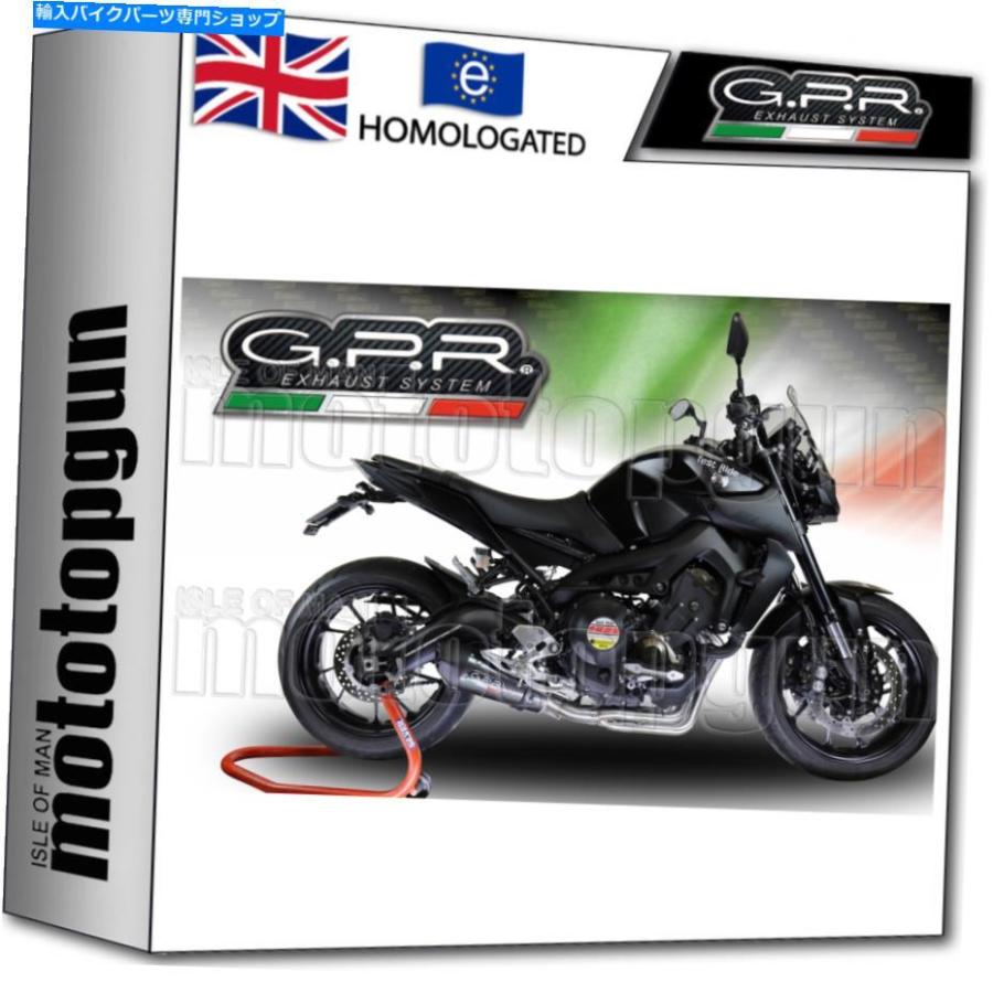 サイレンサー GPRフルシステムエキゾーストキャットGPE不死化日Poppy Yamaha MT09 MT-09 2016 16 GPR FULL SYSTEM EXHAUST CAT GPE ANNIVERSARY POPPY Y