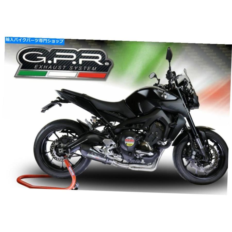 サイレンサー ヤマハMT09 FZ09 2017-18 GPR排気フルシステムGPE CFサイレンサーロード法律 Yamaha MT09 FZ09 2017-18 GPR Exhaust Full System With G_2