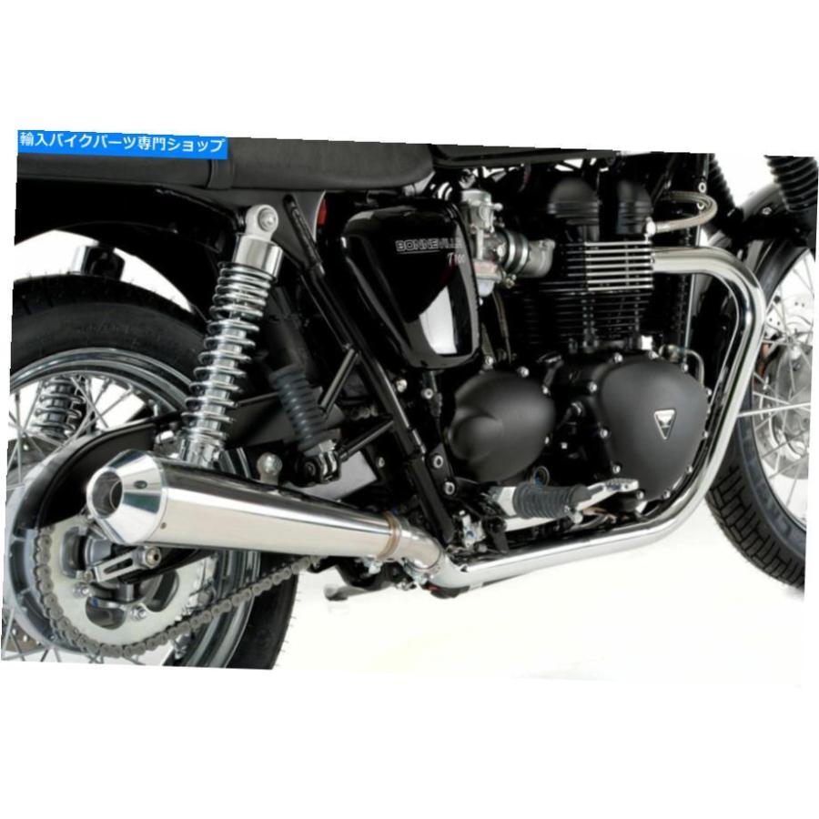サイレンサー Triumph Bonneville SEツインQDエキゾーストスリッポンマックスコーンマフラーメガホンエンドキャップ TRIUMPH BONNEVILLE SE Twin QD E_1