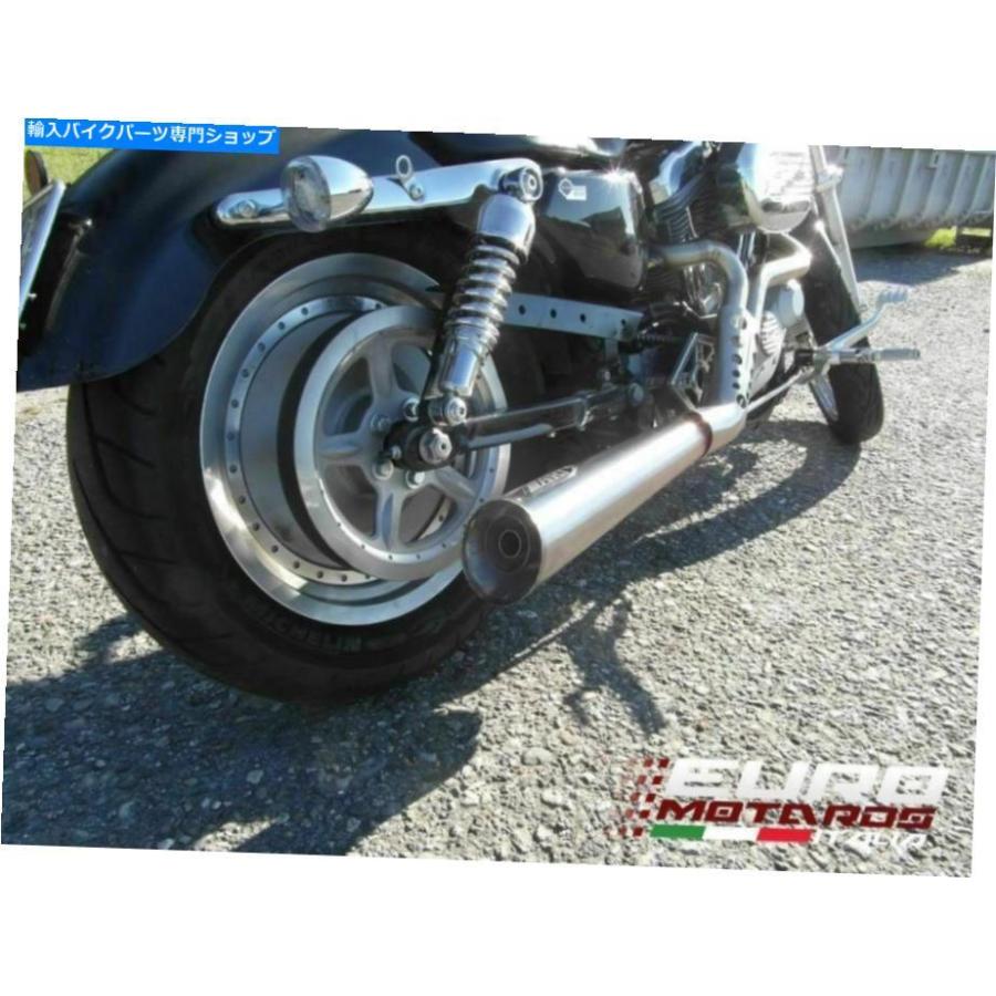 ハーレーTC88 00〜06年ソフテイル用ショットガンマフラー スチール製