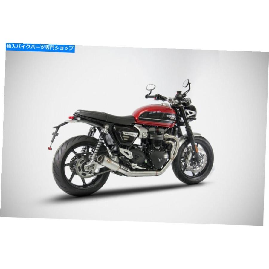 サイレンサー 勝利スピードツイン2018-2019 Zard排気フルシステム2In1サイレンサーカーボンキャップ Triumph Speed Twin 2018-2019 Zard Exhaust Full