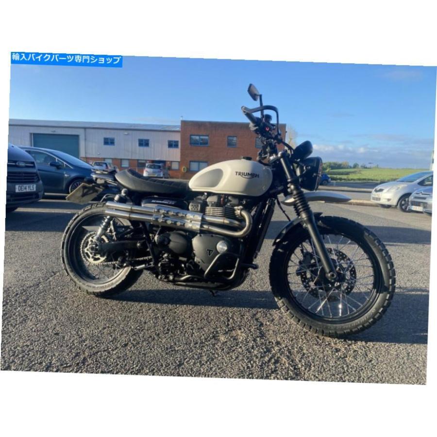 サイレンサー ヒッチコックスオートバイによる勝利ストリートスクランブラフルエキゾースト+ショットガンパイプ Triumph Street Scrambler Full exhau トライアンフ スクランブラー900 17～24 ショットガン スリップオン