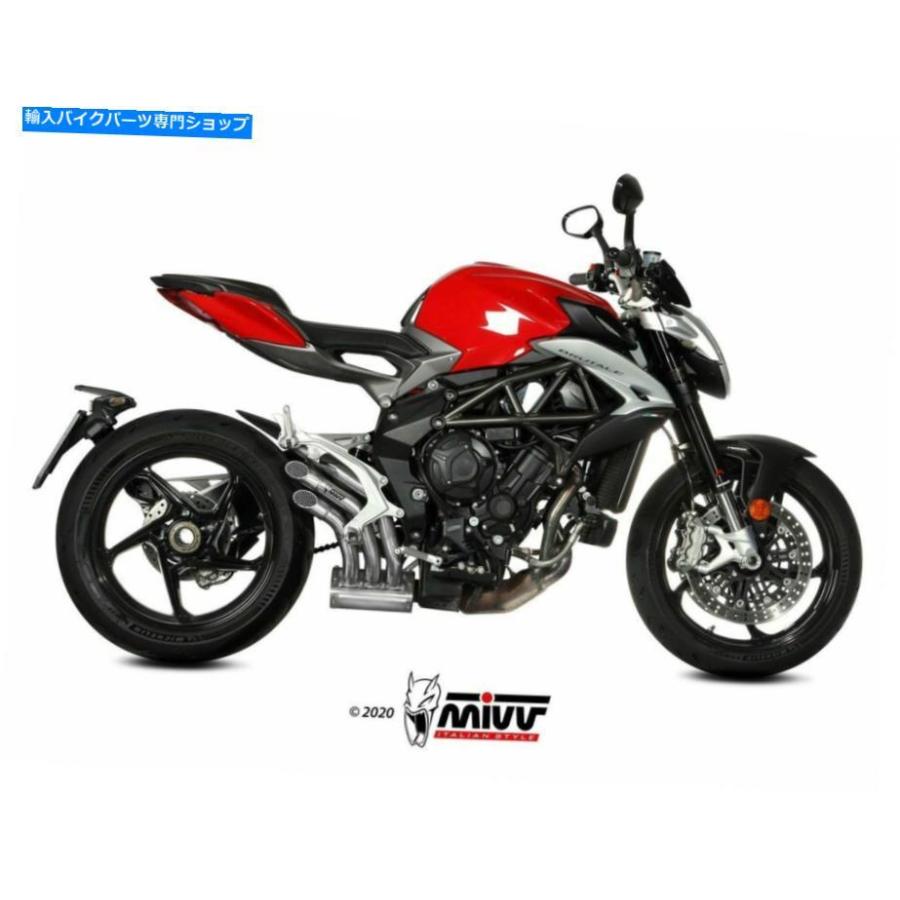 サイレンサー MIVVサイレンサースリップオンスピードエッジステンレス鋼800 RR 17-20 MIVV SILENCER SLIP-ON SPEED EDGE STAINLESS STEEL FOR BRUTALE