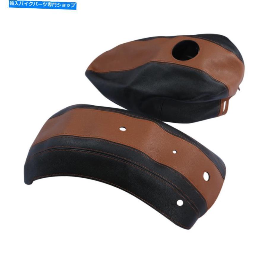 Gas Tank 革燃料ガスタンクカバーリアフェンダープロテクター883 09-11 Leather Fuel Gas Tank Cover Rear Fender Protector For Harley Sportster 88