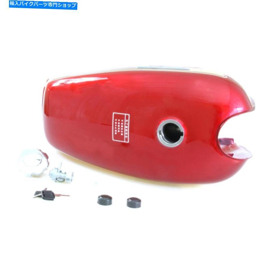 Gas Tank ホンダCG125 CG125S CG250ガス赤燃料タンクキャップロック