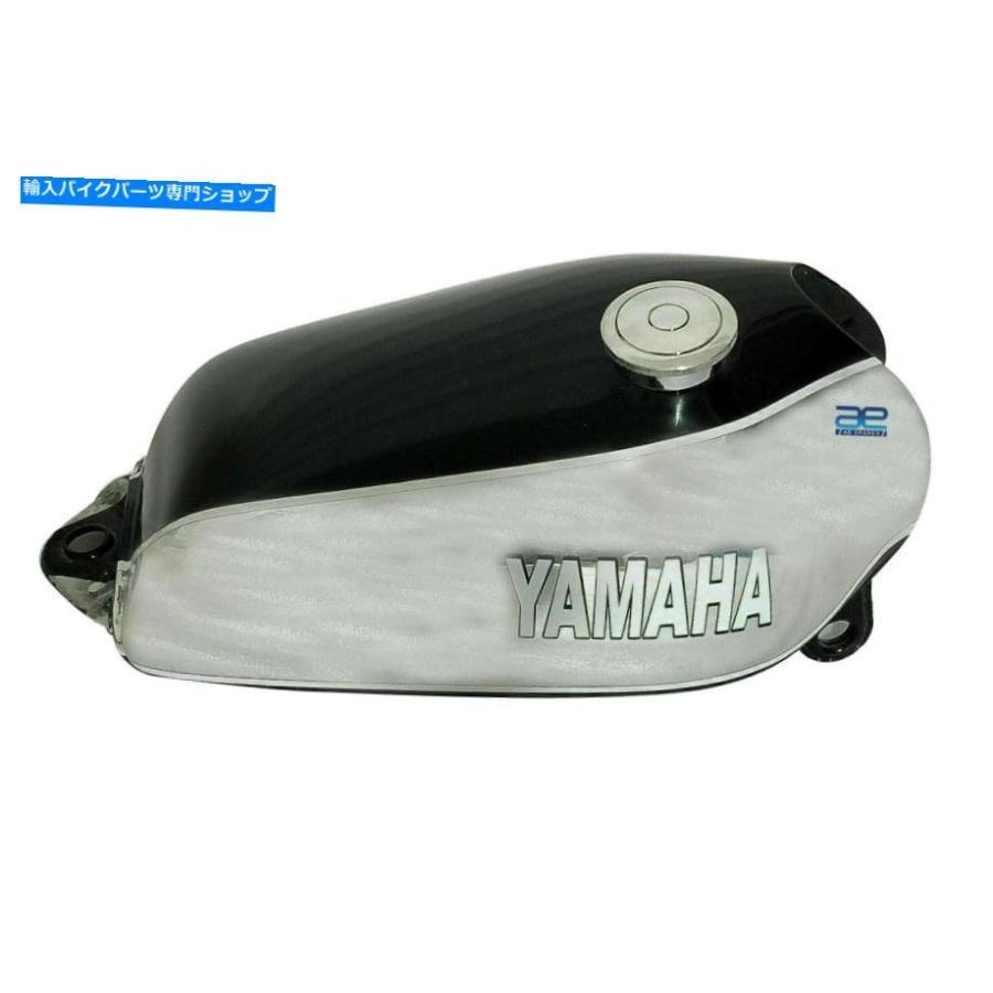 Gas Tank ヤマハXT TT 500 1980ガソリン燃料タンクキャップクローム＆ブラックペイントCDN For Yamaha XT TT 500 1980 Petrol Gas Fuel Tank With Cap｜reright-store