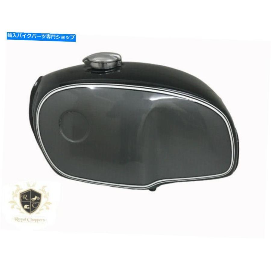 Gas Tank BMW R100 RT RS R90 R80 R75ブラック＆シルバー塗装スチール