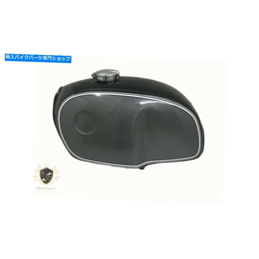 Gas Tank BMW R100 RT RS R90 R80 R75ブラック＆シルバー塗装スチール