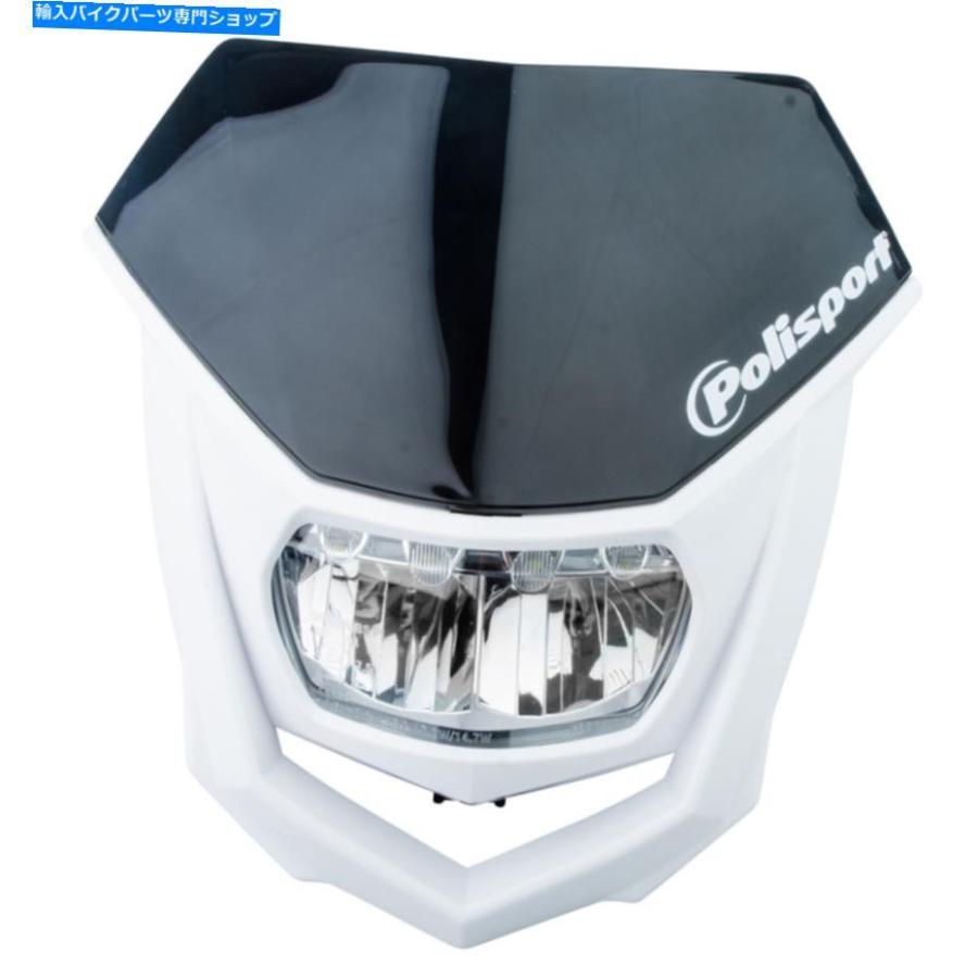 ヘッドライト Polisport Halo LEDヘッドライトブラック/ホワイト LED
