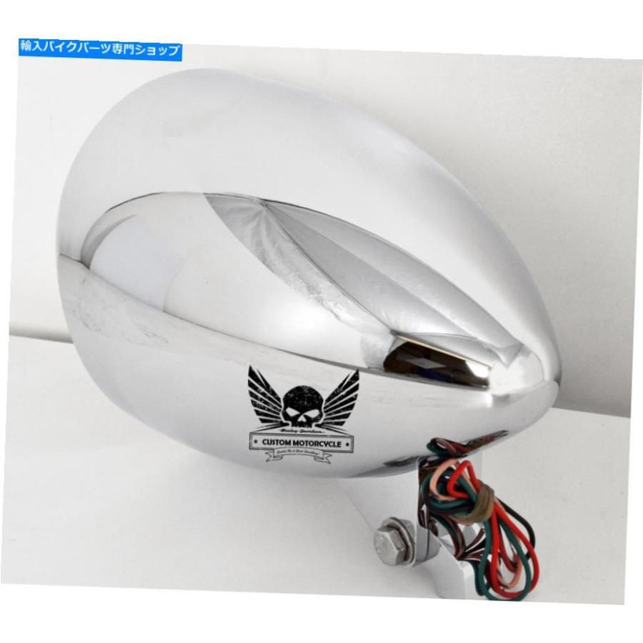 ヘッドライト 7 "クロームビレットの弾丸のヘッドライトハーリースポーツスターXl Dyna Suspail Bobber Dot 7" Chrome billet bullet headlight Harle