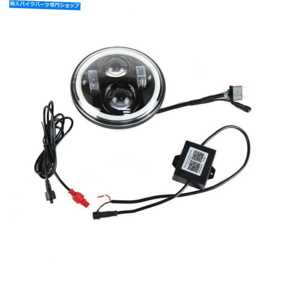ヘッドライト 5 3/4 '' 5.75inch LEDヘッドライトDRL RGB Bluetooth用