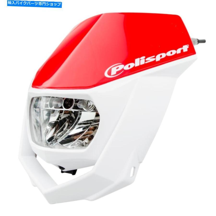 ヘッドライト Polisport Halo LEDヘッドライト04 CR Red /ホワイト LED 